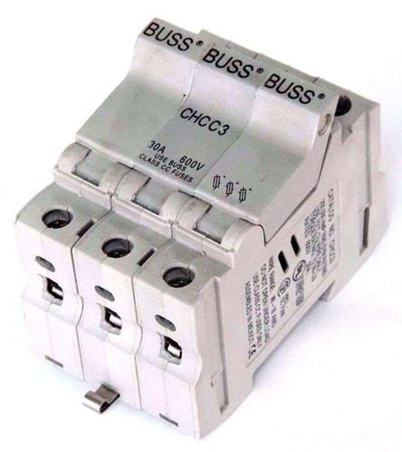 Used BUSSMANN CHCC3 FUSE HOLDER 30A 600V