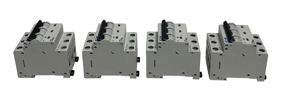 Used 4 EATON CLS6-B63/3-DP / 270414 MOELLER SERIES xCLEAR CIRCUIT BREAKERS 63A USNP