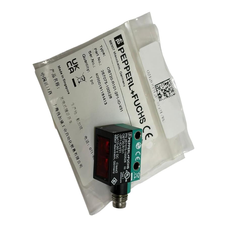 Used Pepperl+Fuchs OBT20-R101-2P1-IO-V31 Photoelectric Sensor Triangulation New