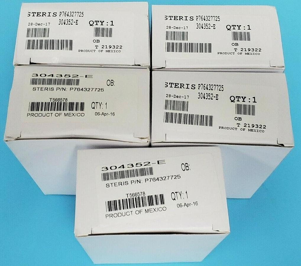 Used LOT OF 5 NIB STERIS P764327725 VALVE REPAIR KITS