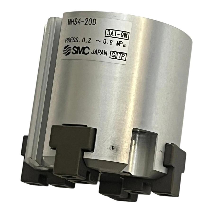 New SMC MHS4-20D Rotary Air Chuck 4-Finger Parallel Gripper Cylinder 20mm Bore