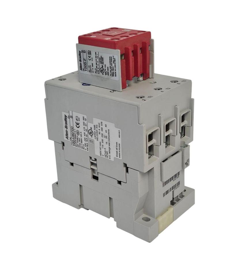 Used NEW ALLEN BRADLEY 100S-C60D14C SER. B SAFETY CONTACTOR 60A 110V 100SC60D14C