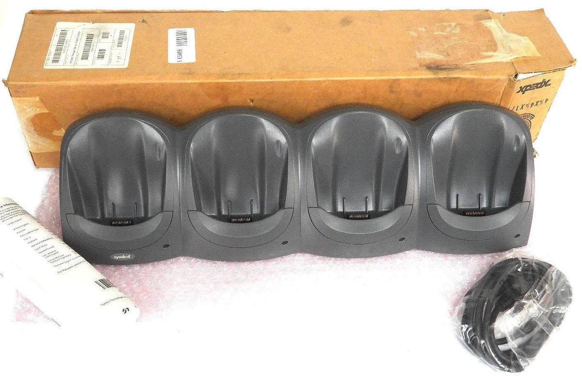 Used NIB SYMBOL SPT2X00 SERIAL 4-SLOT CHARGING CRADLE CRD2X00-4000S
