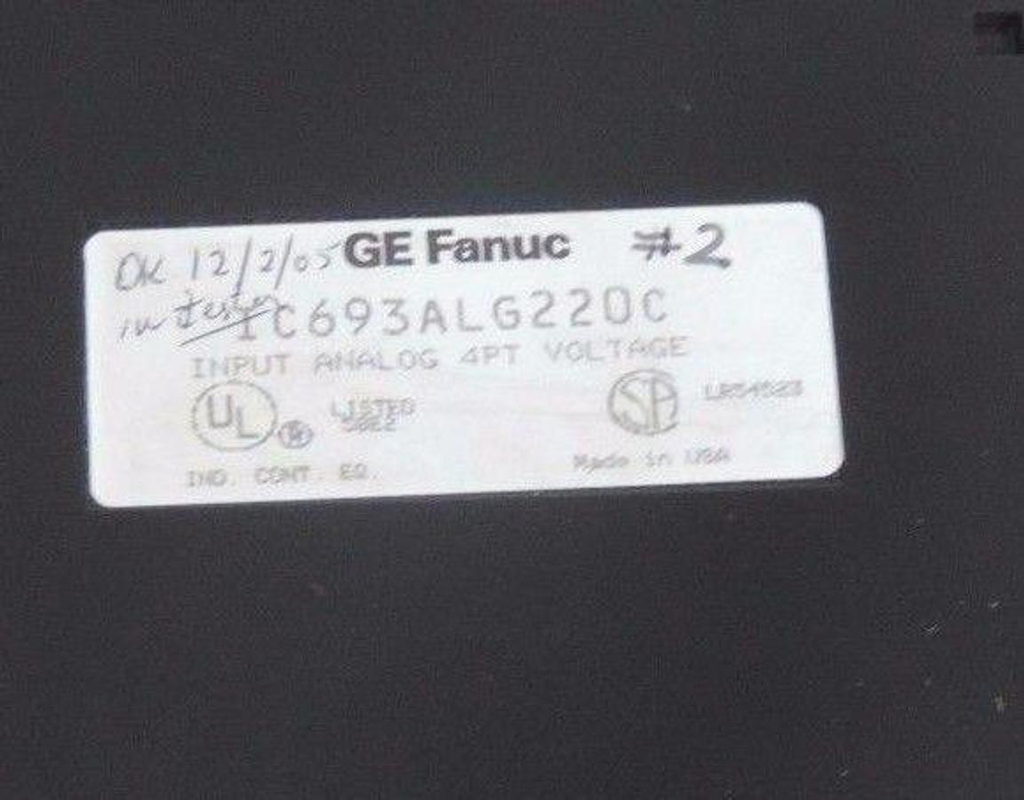 Used GE FANUC IC693ALG220C INPUT ANALOG MODULE 4PT VOLTAGE