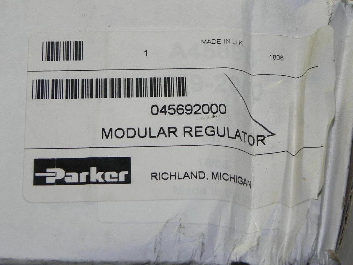 Used NIB PARKER 045692000 MODULAR REGULATOR