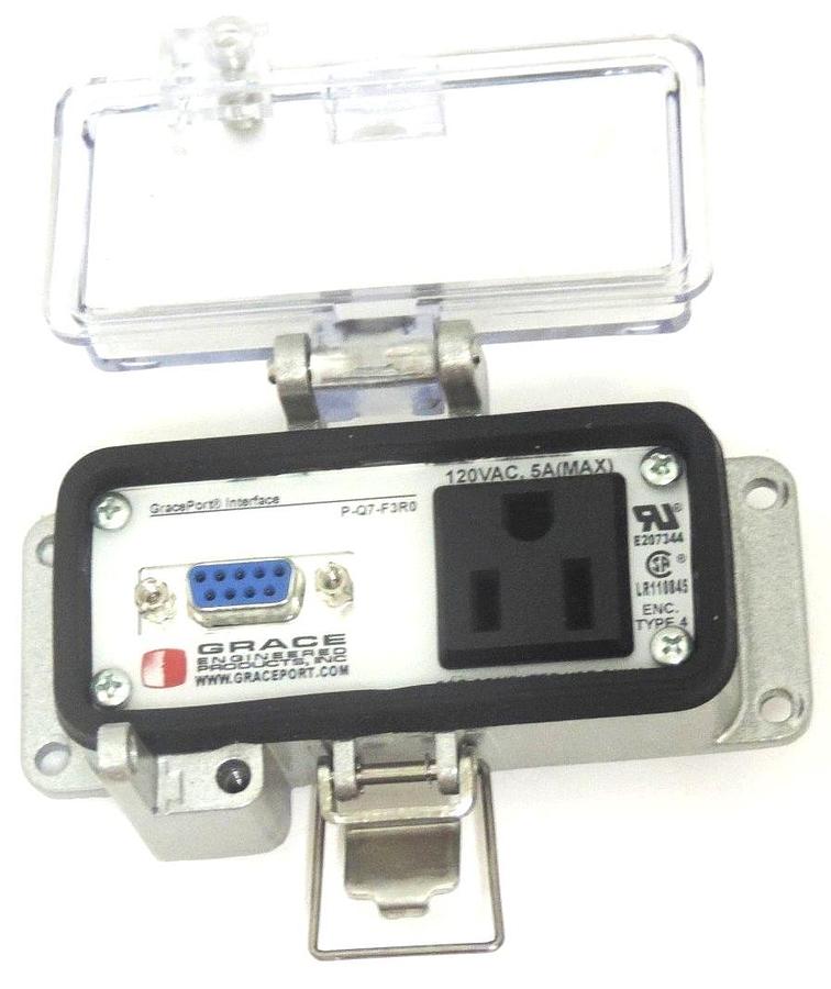 Used GRACE P-Q7-F3R0 INTERFACE PORT PQ7F3R0, 120VAC, 5A