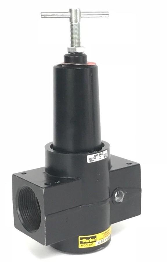 PARKER PNEUMATIC REGULATOR 08RT15AB, MAX INLET 250 PSIG TO 175 DEG. F., 18 BAR