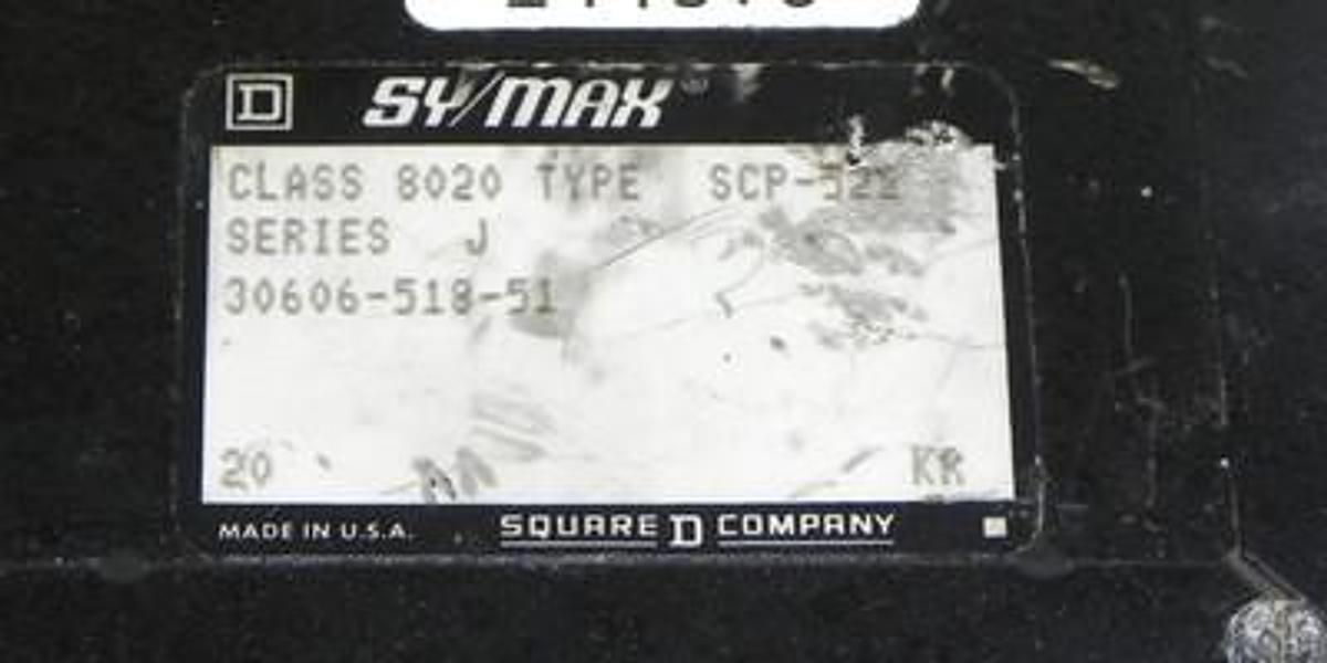 Used SYMAX 8020-SCP-522 MODEL 300 PROCESSOR MODULE W/1K RAM 8020SCP522