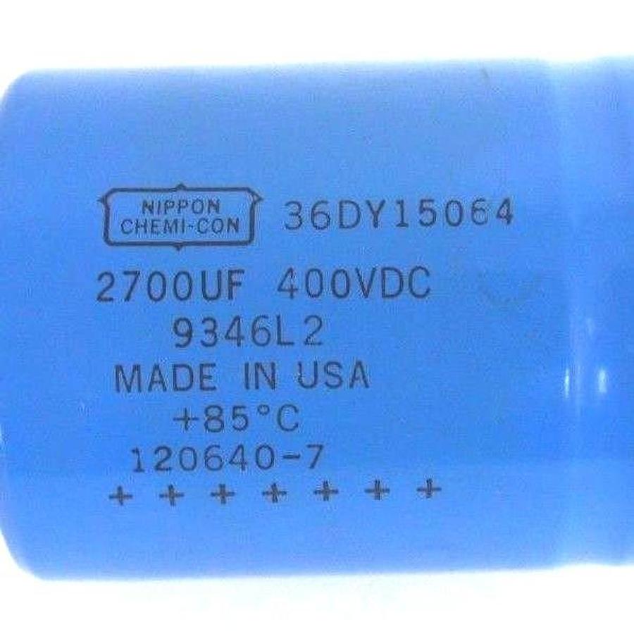 Used NIPPON CHIMI-CON 36DY15064 CAPACITOR 2700UF, 400VDC, 9346L2
