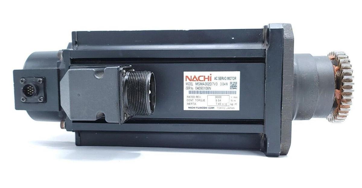 Used NACHI MSMA302D7V3 AC SERVO MOTOR 3.0kW