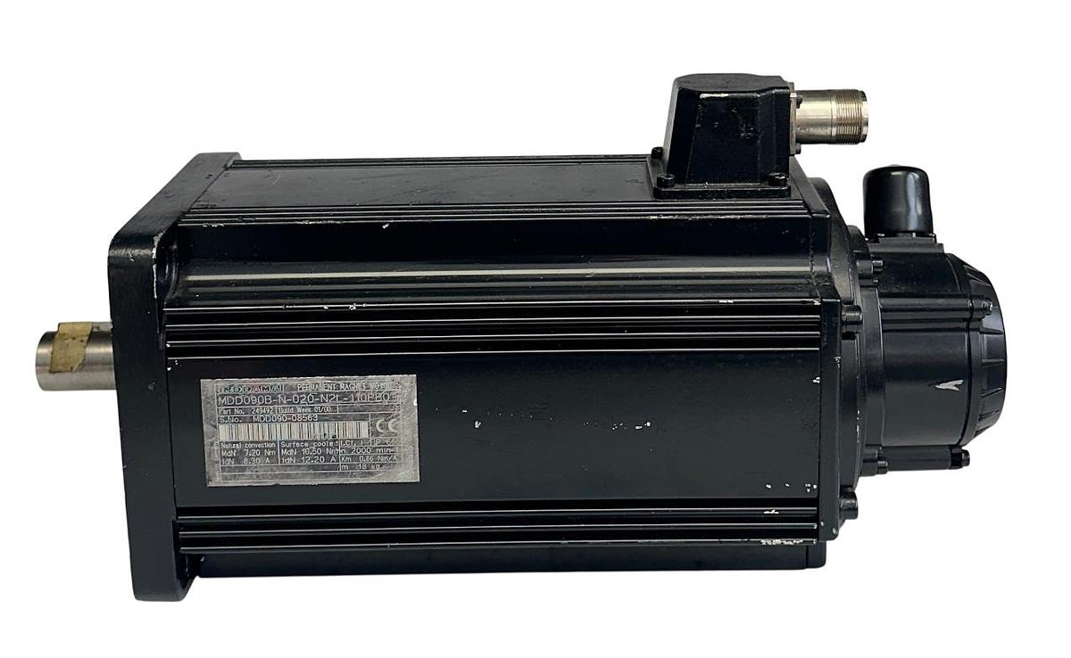 Used INDRAMAT MDD090B-N-020-N2L-110PB0 / R911249492 / 249492 SERVO MOTOR 3PH REMAN