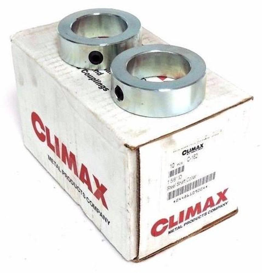 Used LOT OF 10 NIB CLIMAX C-162 STEEL SHAFT COLLARS 1-5/8" ID