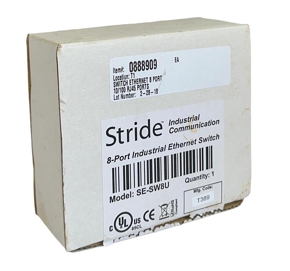 Used AUTOMATION DIRECT STRIDE SE-SW8U / SESW8U 8-PORT INDUSTRIAL EtherNet SWITCH NSMP