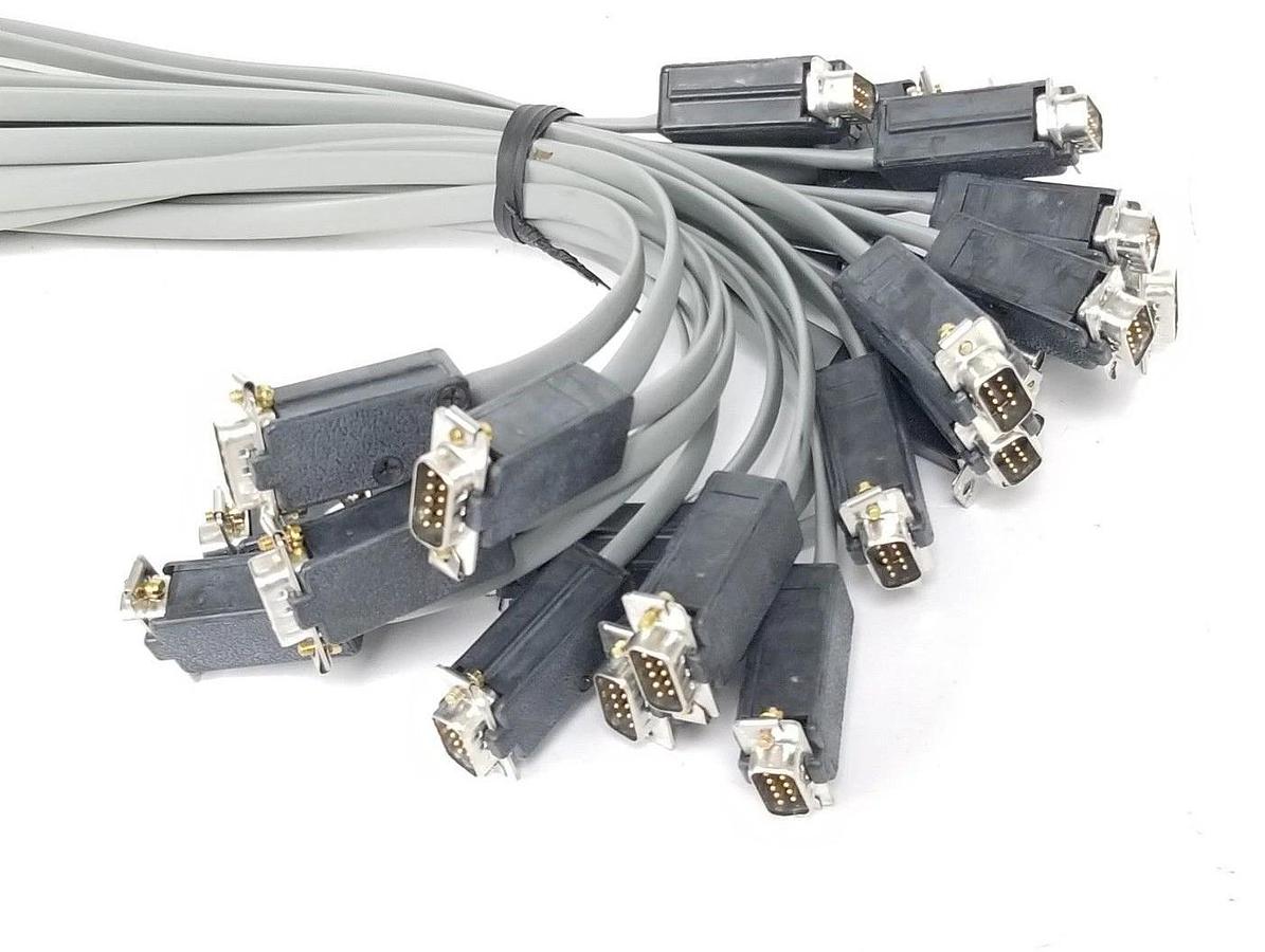 LOT OF 20 GENERIC 1793574 REV. D DB9 TO RJ45 CABLE ASSEMBLIES