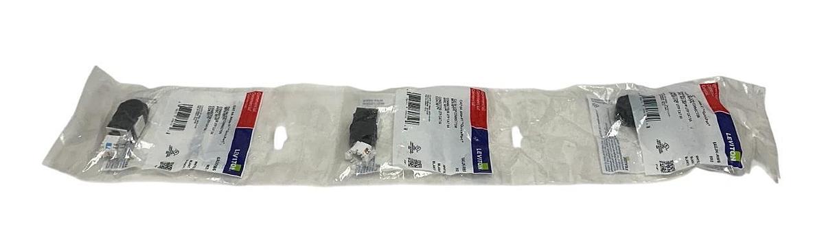 Used 23 LEVITON 6AUJK-RW6 / 6AUJKRW6 CAT 6A Atlas-X1 QuickPort CONNECTORS WHITE NSFS
