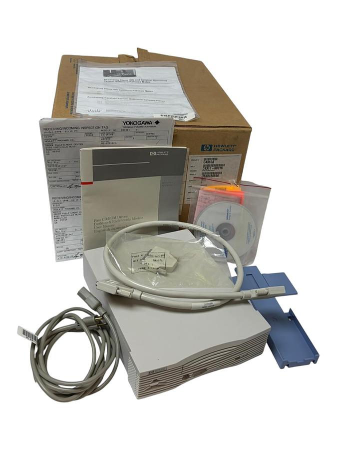 Used HP C4310A External CD-ROM 12X Desktop Drive Vintage SCSI C4310-60016 Bundle