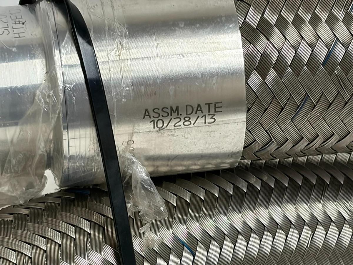 Used Ace Sanitary SealRite 2" ID x 96" Stainless Steel Braided Sanitary Hose TriClamp