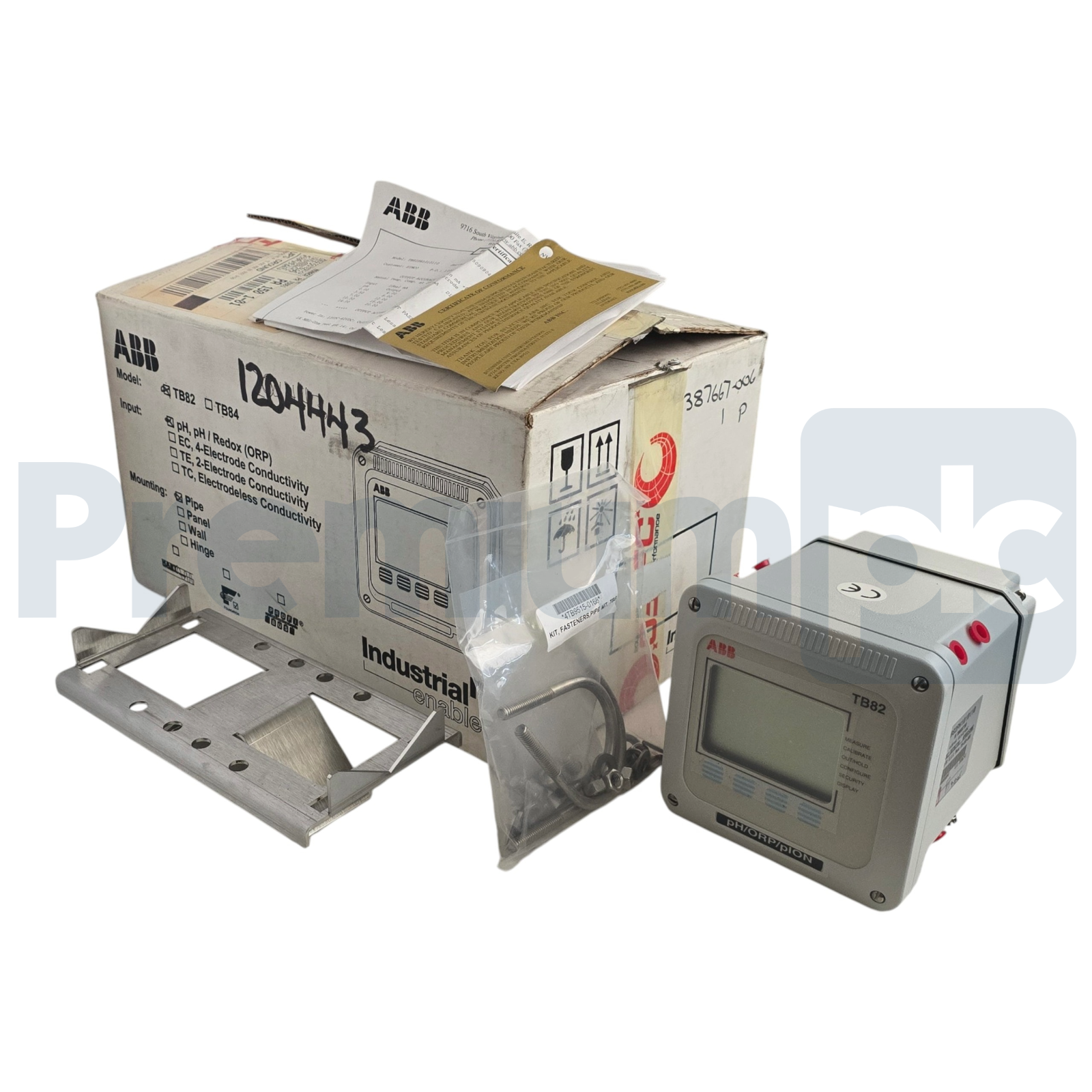Used ABB TB82PH1010110 | TB82 pH / Redox ORP Transmitter 4-20mA 13.5-42VDC Pipe Mount