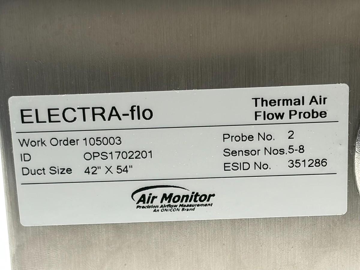 Used Air Monitor ELECTRA-flo Thermal Air Flow Probe Pair Lot of 2 Bent Parts Only