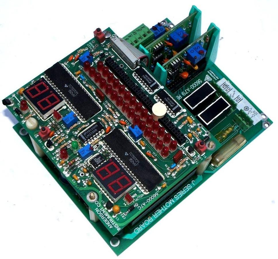 Used ANDERSON INSTRUMENT 56000-A79 PC MOTHERBOARD J SER W/ 56000-A7C CONTROL BOARD