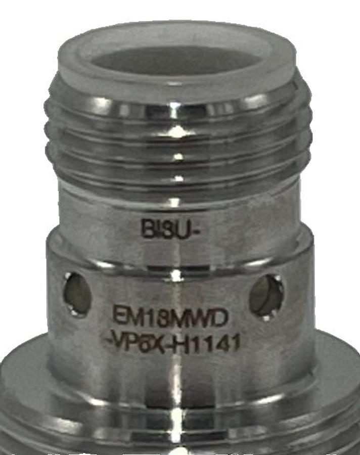 Used TURCK BI8U-EM18MWD-VP6X-H1141 Inductive Sensor 8 mm M18 Flush S.S IP69K