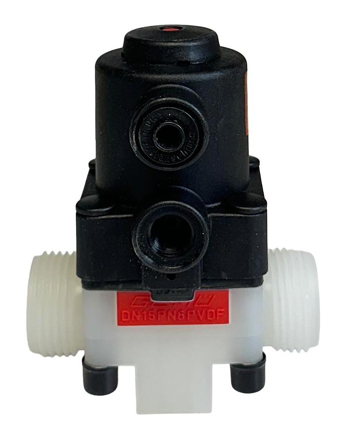 Used GEMU 2031634 / 610 15 D 72052-1 / 61015D720521 PLASTIC DIAPHRAGM VALVE NSMP