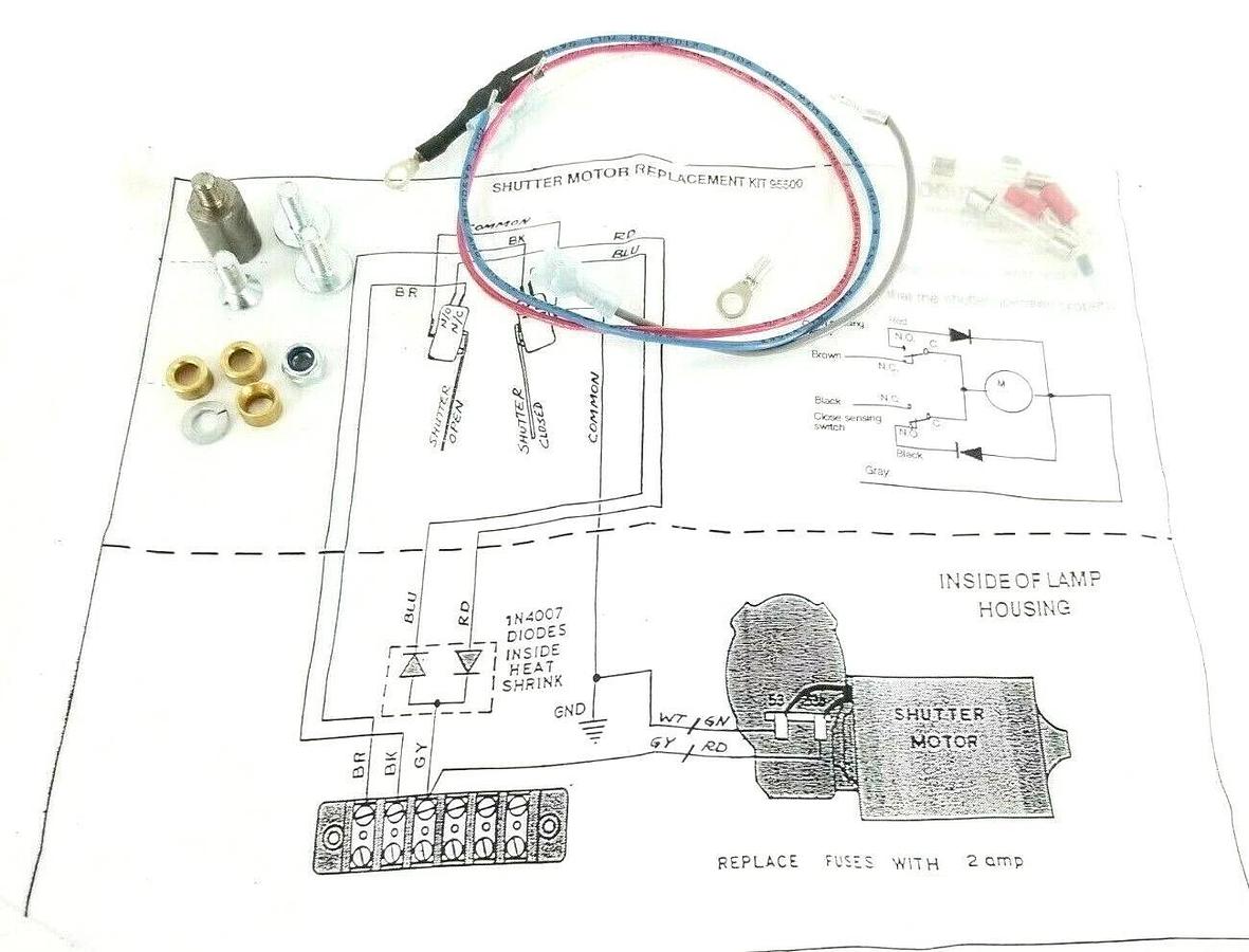 NEW DOUTHITT CORP. 43367 SHUTTER MOTOR W/ 95500 MOTOR KIT