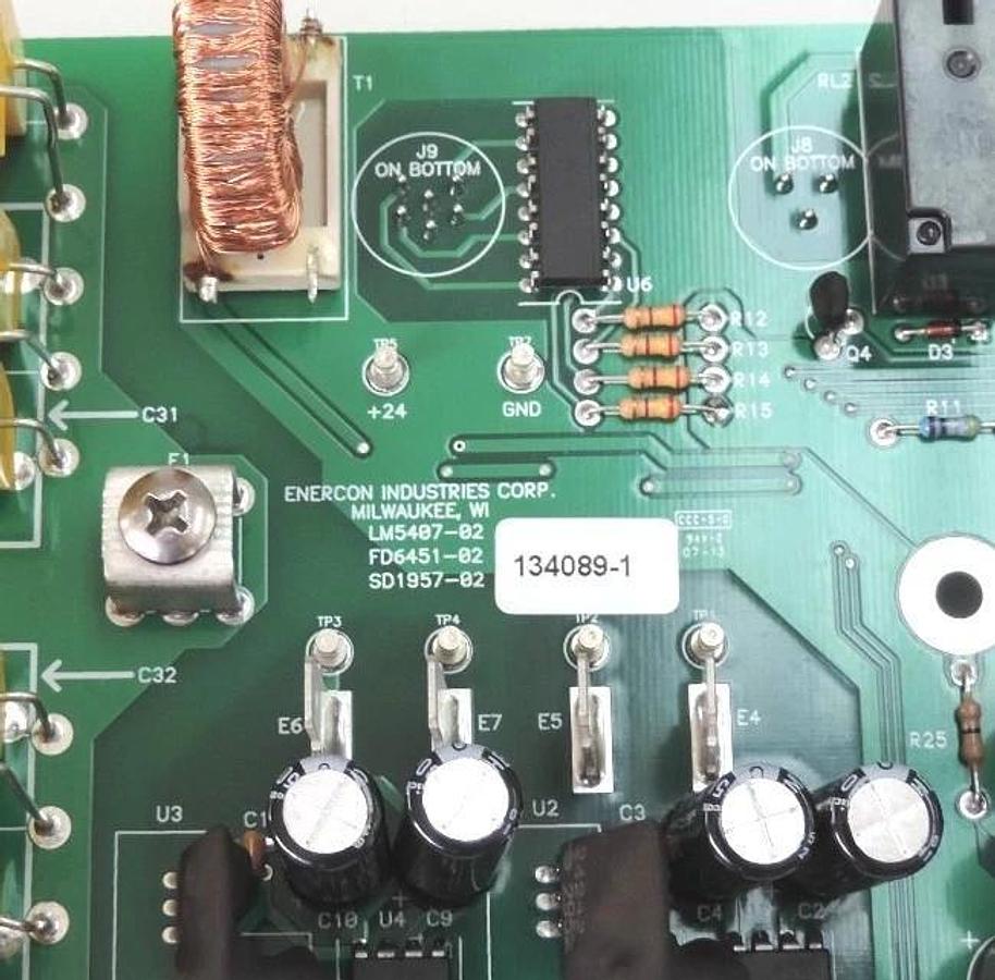 NEW ENERCON INDUSTRIES 134089-1 BOARD LM5407-02, FD6451-02, SD1957-02