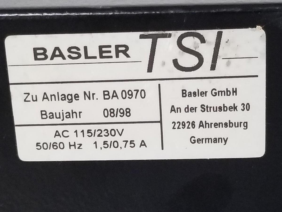 Used BASLER TSI BA-0970 DVD/CD INSPECTION DEVICE 115/230VAC, 50/60HZ, BA0970