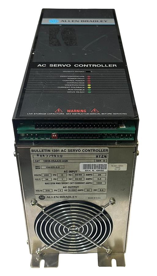 Used For Parts ALLEN BRADLEY 1391B-ESAA22-AQB /D AC SERVO CONTROLLER 8kW 22A 3-PHASE