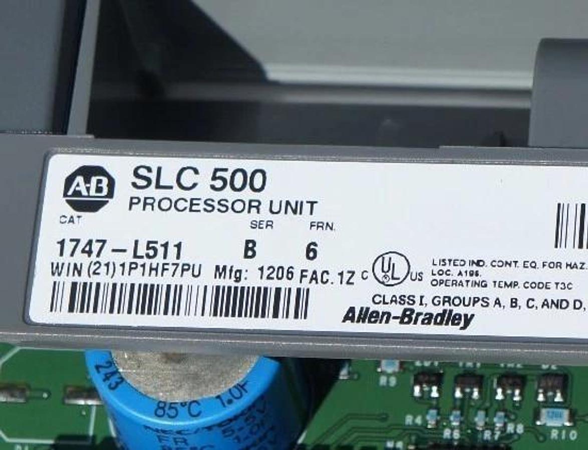 Used ALLEN BRADLEY 1747-L511 PROCESSOR UNIT SER. B FRN. 6 1747L511