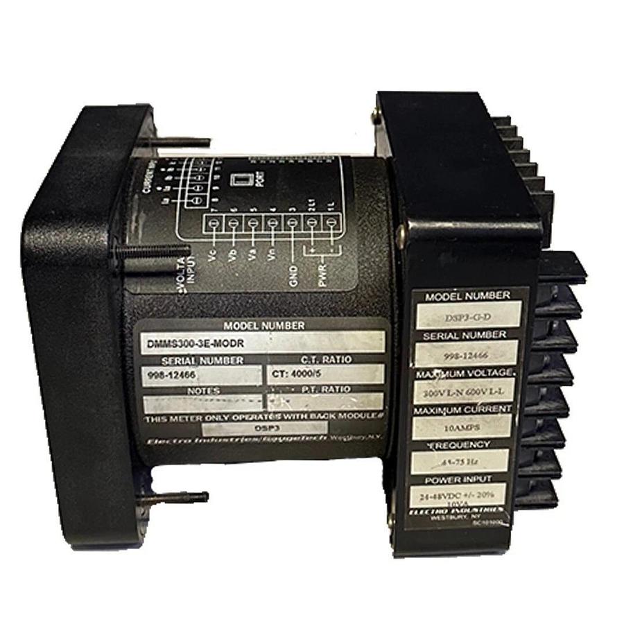 Used ELECTRO INDUSTRIES DMMS300-3E-MODR / DMMS3003EMODR CONVERTER METER DSP3-G-D