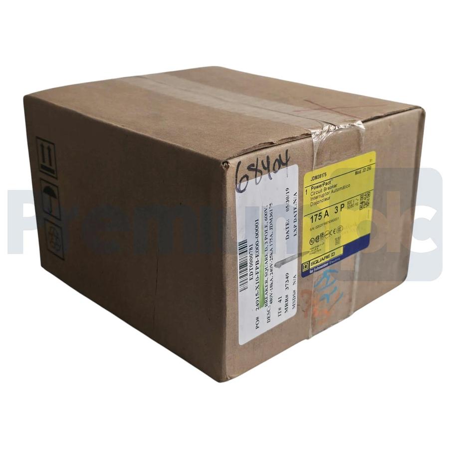 Used Square D JDM36175 PowerPact J-Frame 175A 3P 600V Circuit Breaker NSFS
