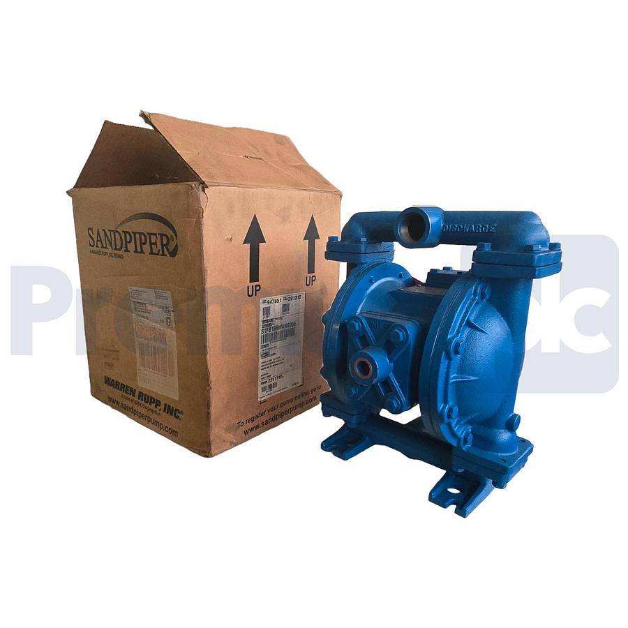 Used WARREN RUPP SANDPIPER S1FB1INWANS000 DOUBLE-DIAPHRAGM (AODD) PUMP 42GPM 1" NSMP