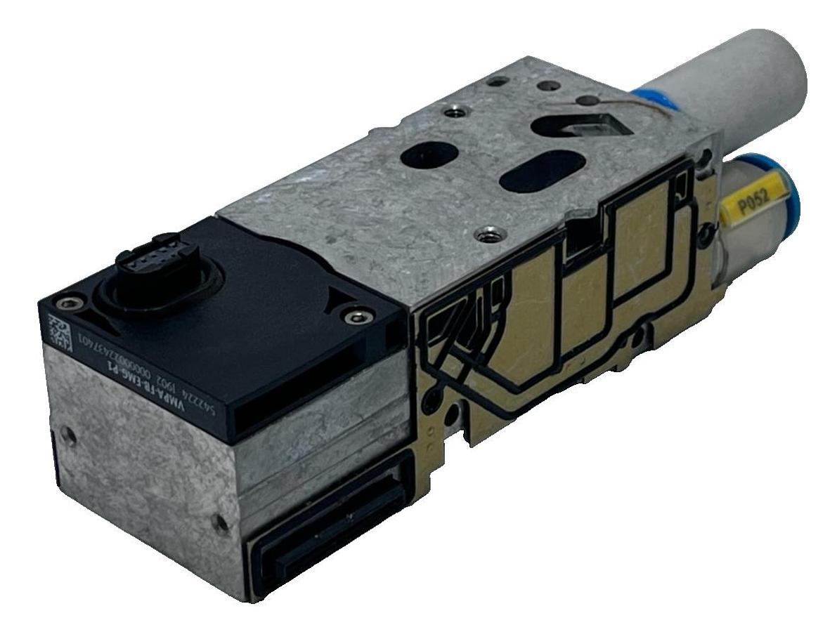 Used Festo MPA Valve Assembly: VMPA-FB-AP-P1 Sub-base & VMPA-FB-EMG-P1 Module
