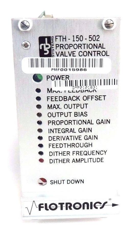 Refurbished FLOTRONICS FTH-150-502 PROPORTIONAL VALVE CONTROL BVD-4, FTH150502