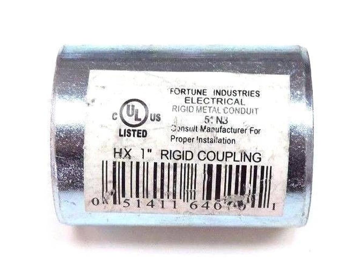 LOT OF 22 NEW FORTUNE INDUSTRIES HX 1" RIGID METAL CONDUIT COUPLINGS 51 NB