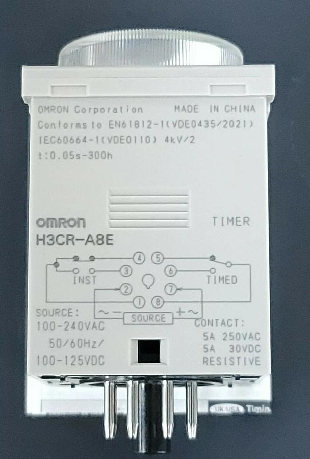 NIB OMRON H3CR-A8E SOLID STATE TIMER H3CR, 0.05S-300H