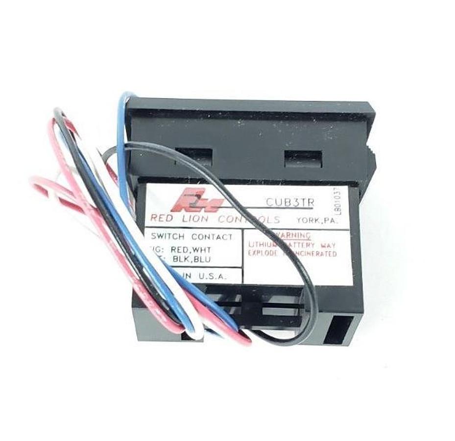 Used NEW RED LION CUB3TR00 TIME TOTALIZER 5-DIGIT HOUR METER REMOTE RESET, CUB3RT