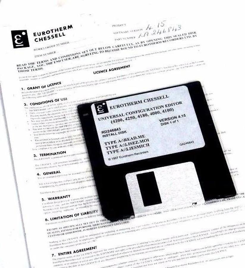 Used NEW EUROTHERM CHESSELL LA246843 UNIVERSAL CONFIGURATION EDITOR VER. 4.15