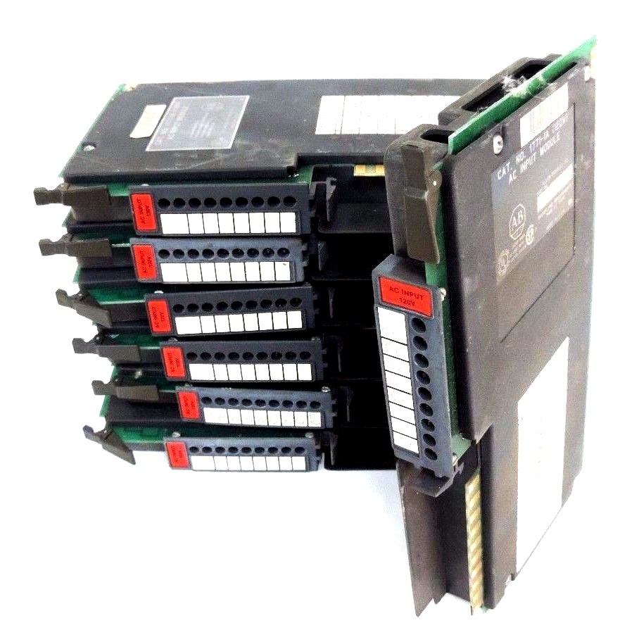 Used LOT OF 7 ALLEN BRADLEY 1771-IA (120V) AC INPUT MODULES 1771IA