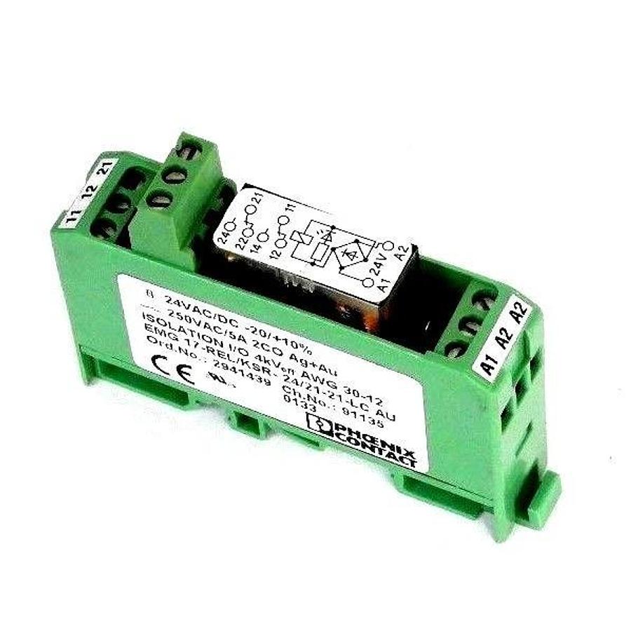 NEW PHOENIX CONTACT EMG 17-REL/KSR-24/21-21-LC ISOLATION I/O RELAY 2941439
