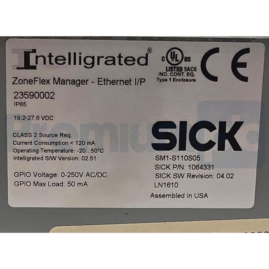 Used Intelligrated 23590002 SICK 1064331 ZoneFlex Manager Switch SM1-S110S05 NSNP