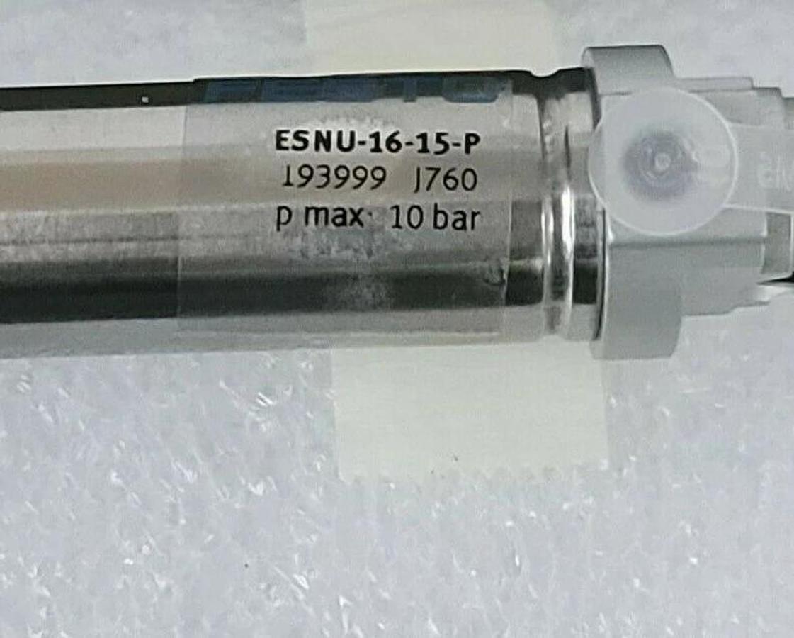 Used NEW FESTO ESNU-16-15-P CYLINDER 193999 1760 PMAX 10 BAR