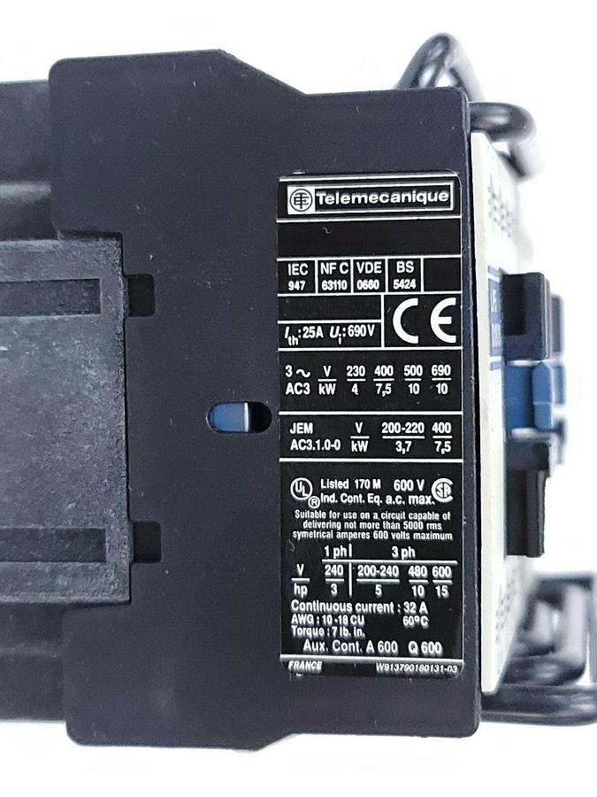 NIB TELEMECANIQUE LP5D1810BD3 REVERSING CONTACTOR 24VDC