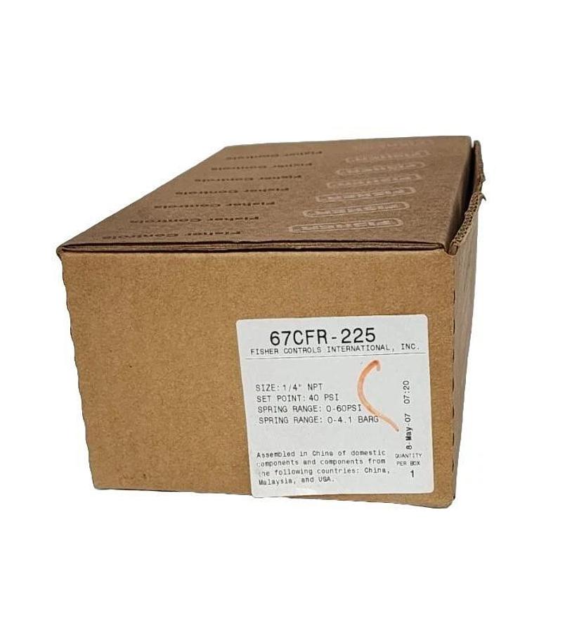Used NIB FISHER CONTROLS 67CFR-225 PRESSURE REGULATOR SIZE: 1/4'' NPT