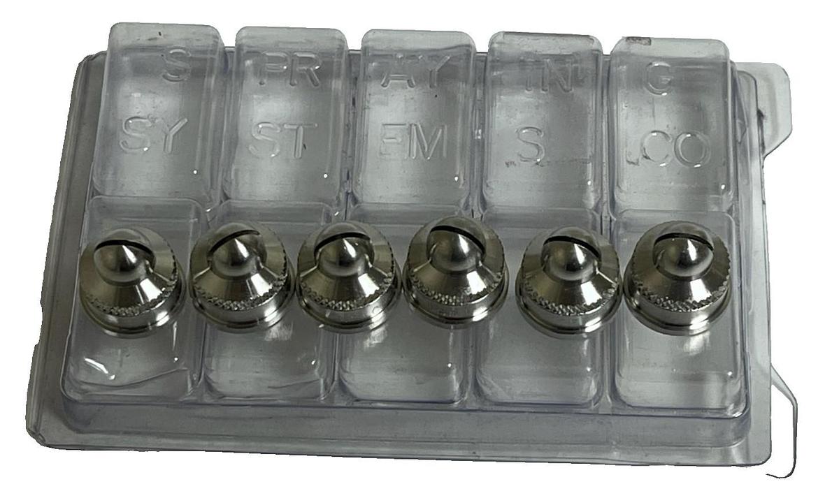 Lot of 6 Spraying Systems 125328-316SS | PA125328-316SS Air Cap 316SS, 1/4J NEW