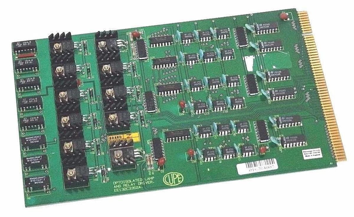 Refurbished REPAIRED CUPE CUPROC EE132C3352A OPTOISOLATED LAMP AND RELAY DRIVER BOARD