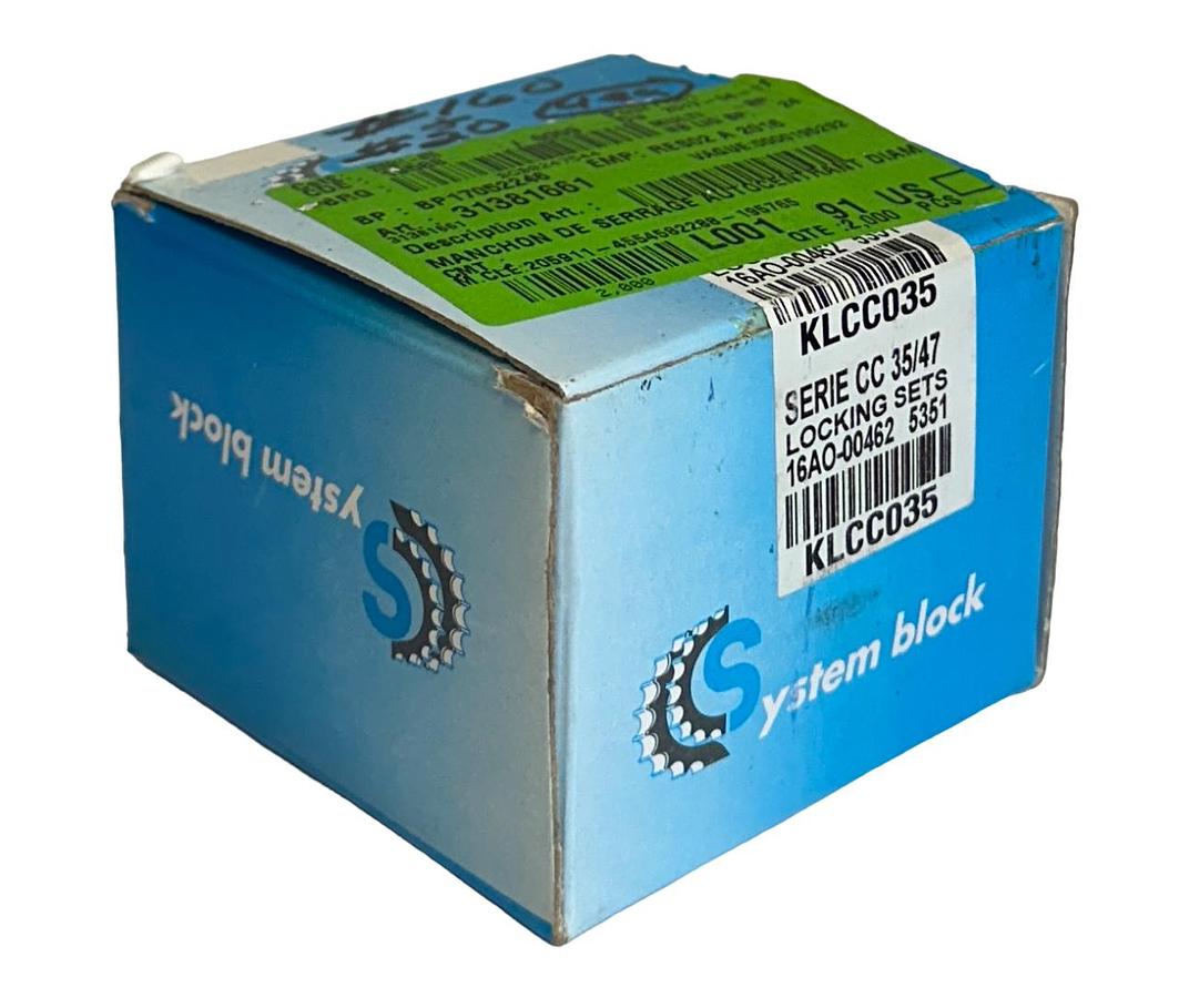 Used SYSTEM BLOCK KLCC035 / 16AO-00462 3531 SERIE CC 35/47 LOCKING SETS NSMP