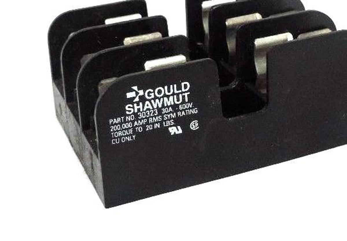Used GOULD SHAWMUT 30323 FUSE BLOCK 30A, 600V